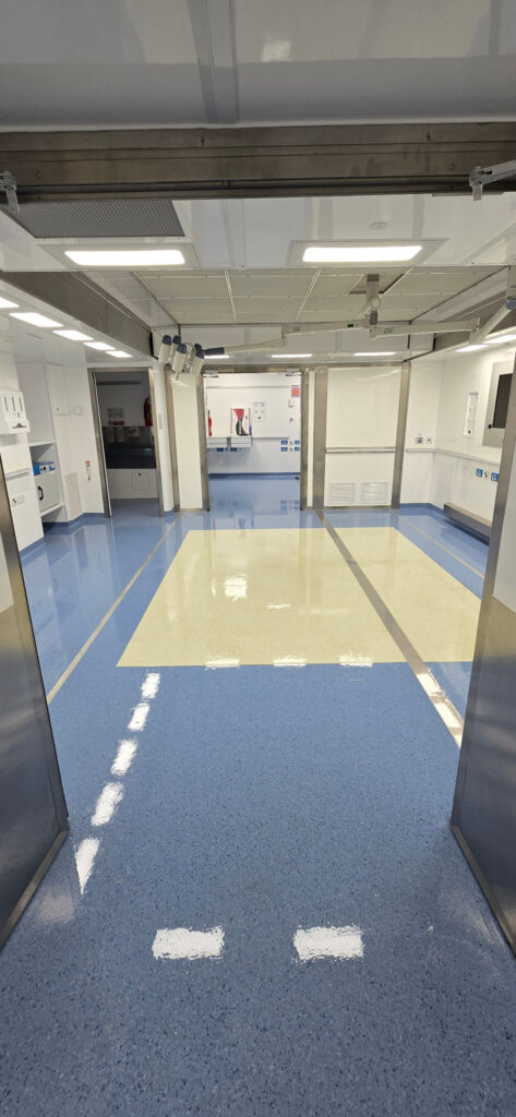 doorway view into clinical unit Clean and well maintained mobile clinical environment for Vanguard Healthcare Solutions