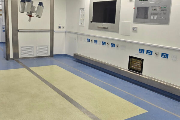 Mobile healthcare unit interior cleaned and maintained for Vanguard Healthcare Solutions