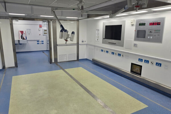 Clean mobile clinical unit prepared as part of Vanguard Healthcare specialist cleaning support